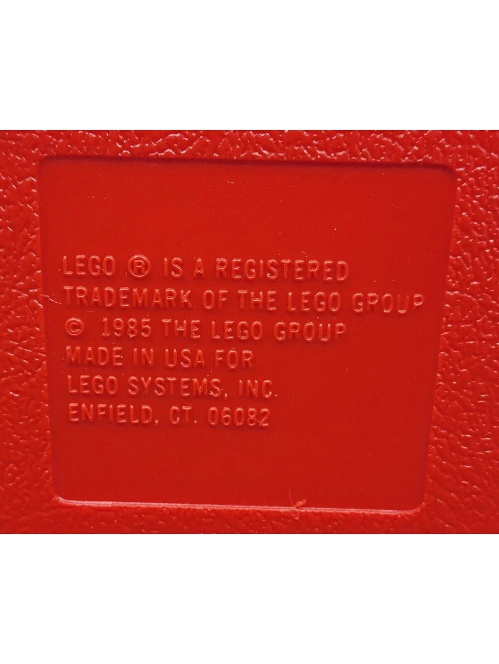 Lego item being